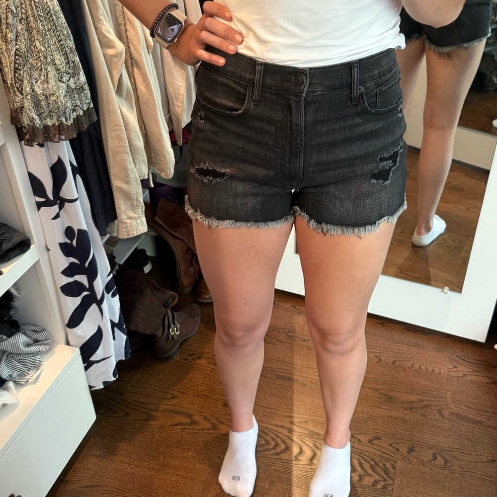 Abercrombie Black Denim Women's Shorts